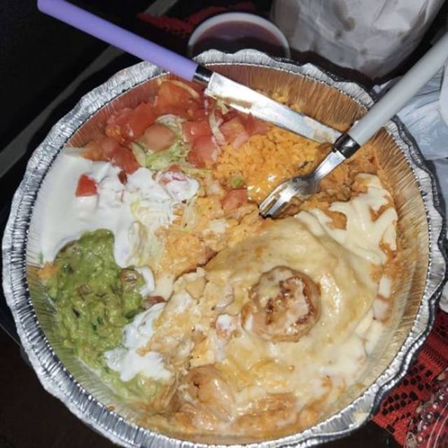Seafood Chimichanga.